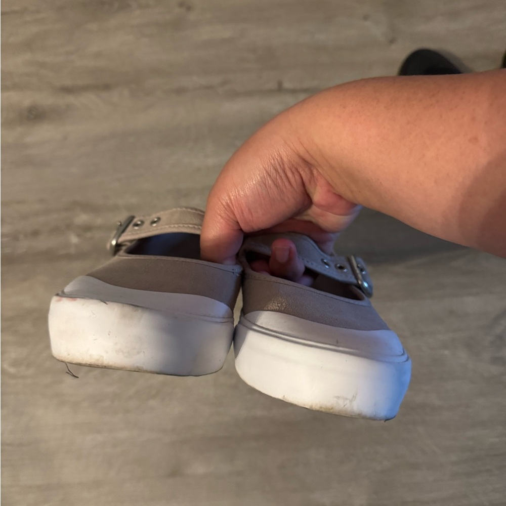 Vans Grey and White Mary Jane Sneakers - Picture 5 of 6